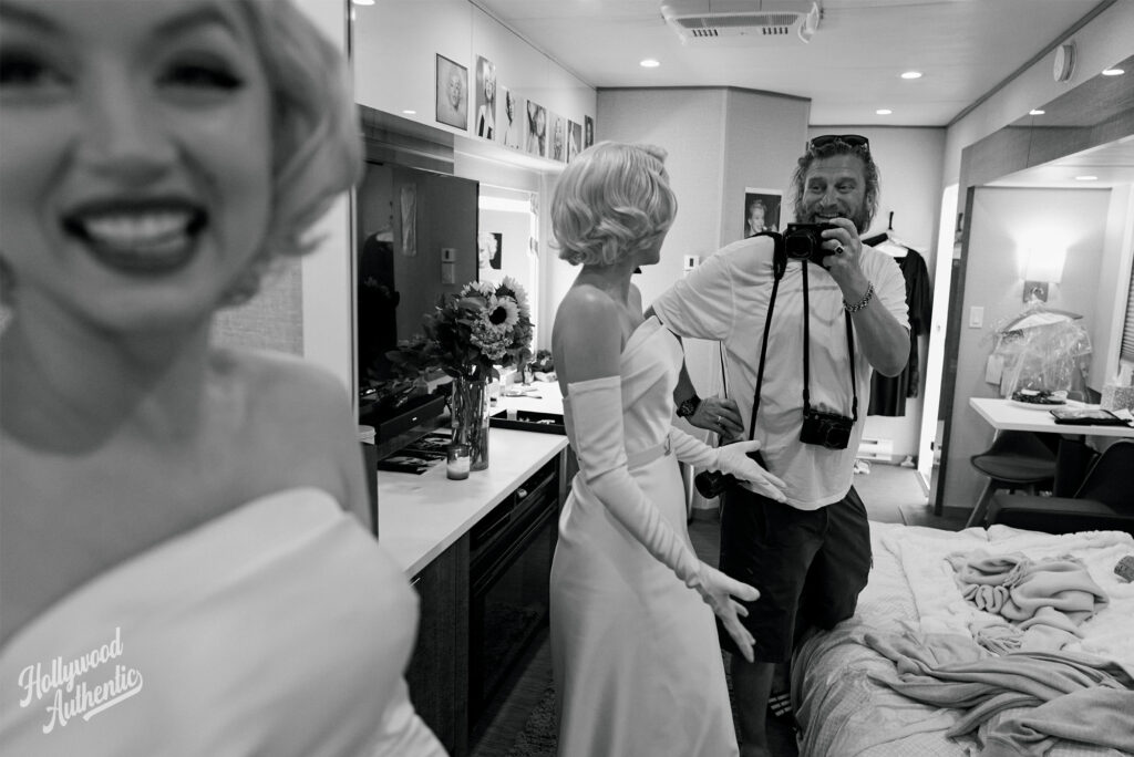 ana de armas, blonde, on set, hollywood authentic, greg williams, greg williams photography