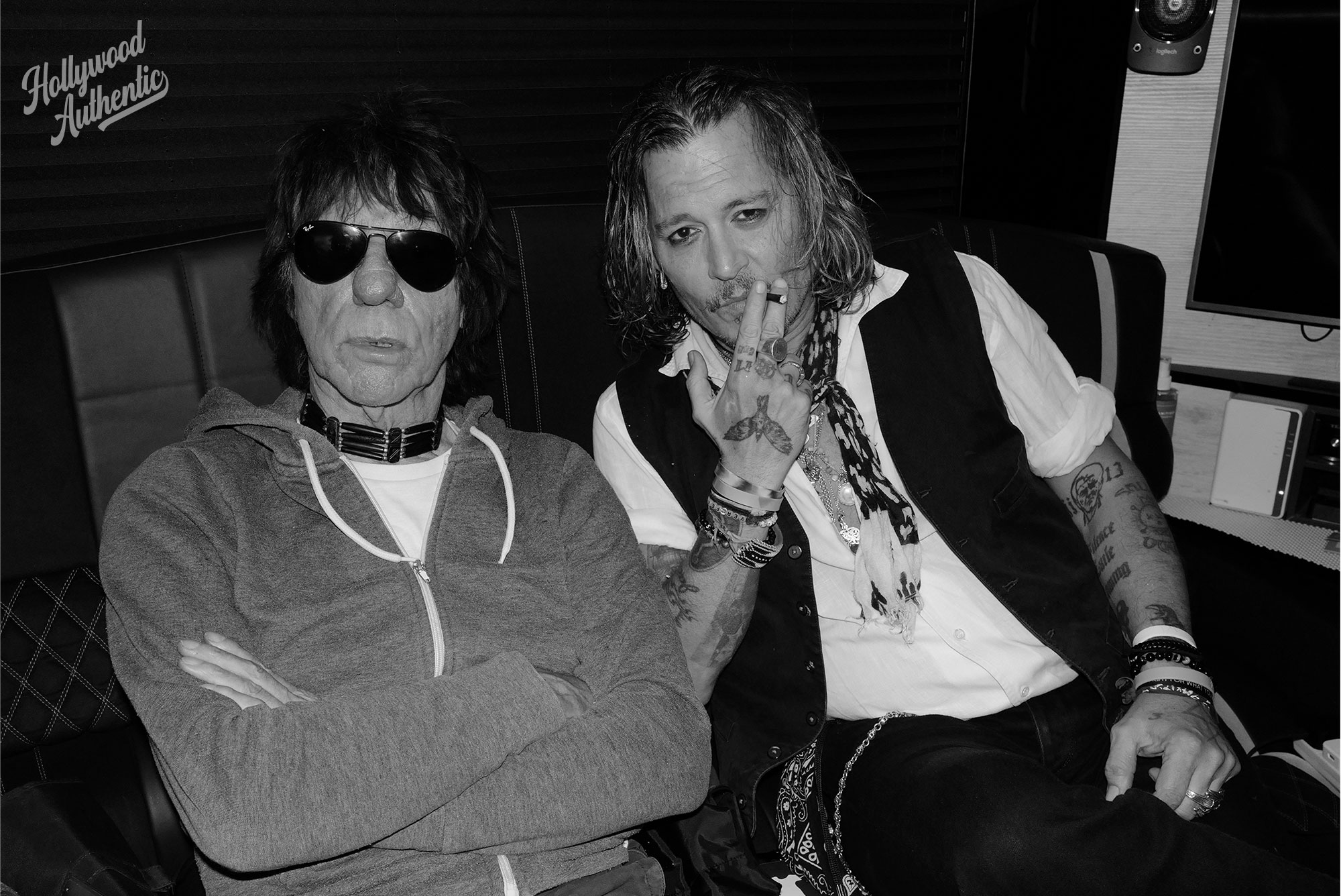 johnny depp, jeff beck, hollywood authentic, greg williams, greg williams photography