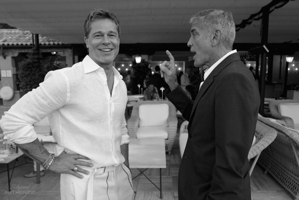 Amy Ryan, Austin Abrams, Brad Pitt, George Clooney, Jon Watts, Wolfs